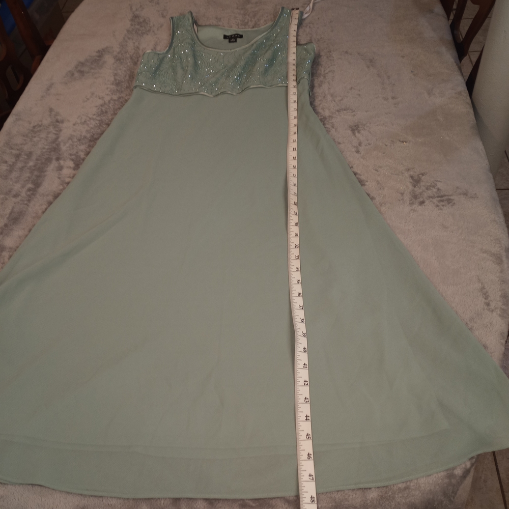LE BOS Elegant Women's Light Green Dress Suit Size 10 - Picture 7 of 16